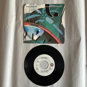 DIRE STRAITS: Money For Nothing / Love Over Gold 45 Vinyl Record